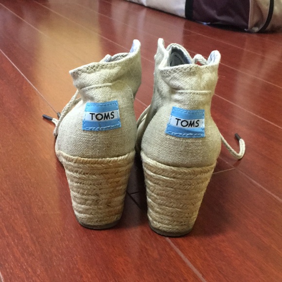 Cute Toms Espadrilles Wedges 5.5 - Picture 4 of 5